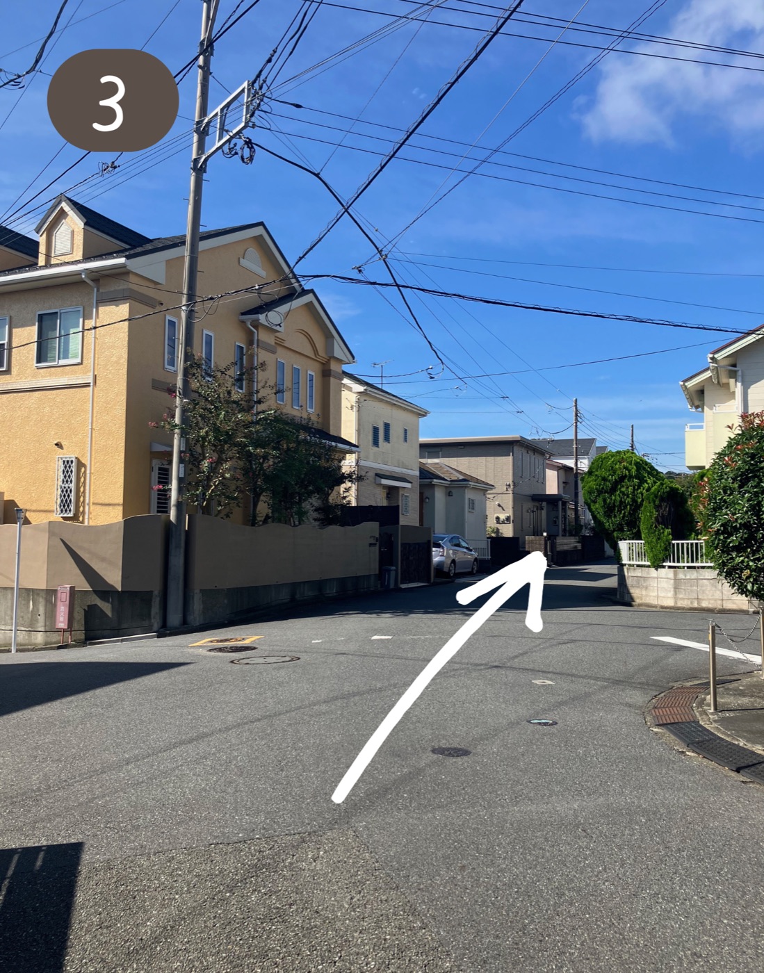 バス停からの道案内 3