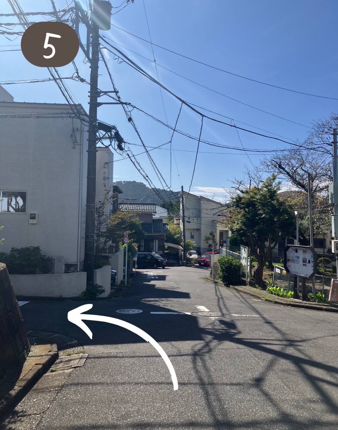 バス停からの道案内 5